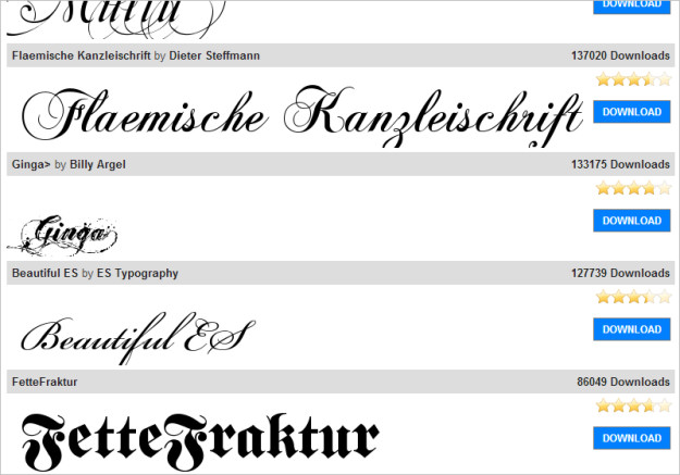 Download Schriftarten: Windows Schriftarten zum kostenlosen Download